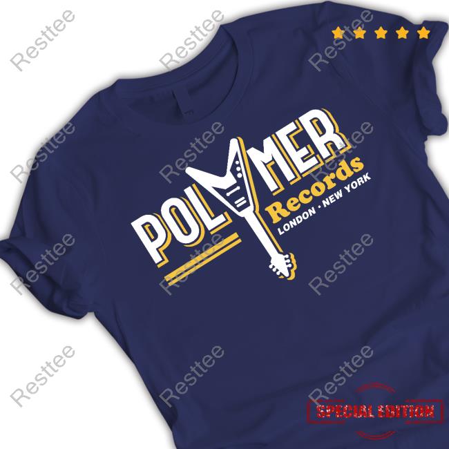 Polymer Records Crewneck Sweatshirt Polymer Records London New York Tee Shirt