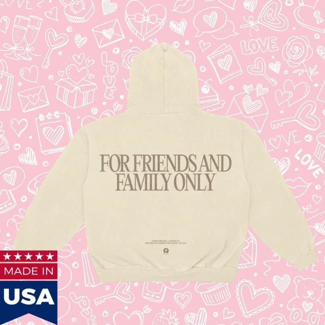 Official Shawn Mendes Friends & Family Pullover Hoodie: London