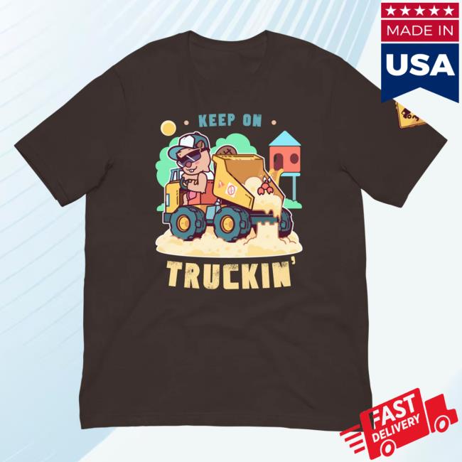 Official Pretend Again Keep on Truckin' Shirt New Brown (OwO / Oh Woah Shirt)