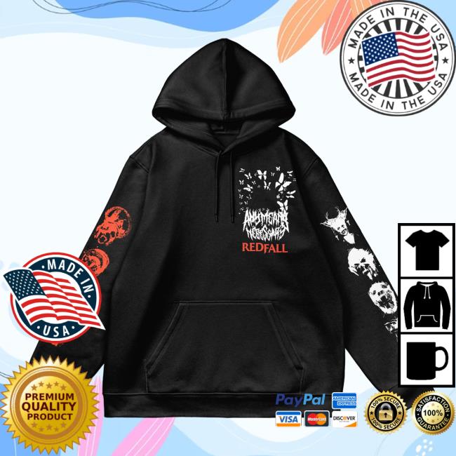 Official Any Means Necessary Clothing Blooderfly Redfall Pull Over Hoodie