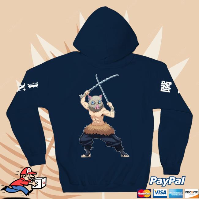 Official Crunchyroll Demon Slayer Merch Store CR Loves Demon Slayer - Inosuke Kanji Sweaters Crunchy Roll Shop DemonSlayer