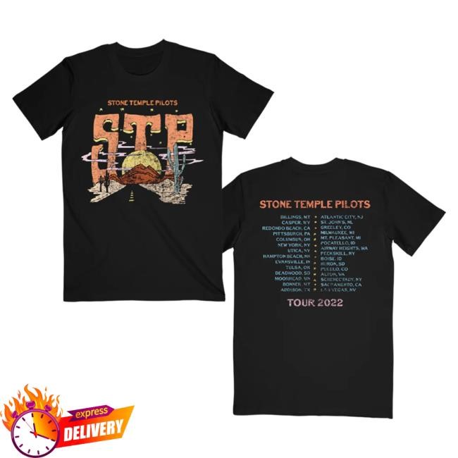 Desert Highway '22 Itinerary New Tee Stone Temple Pilots Store