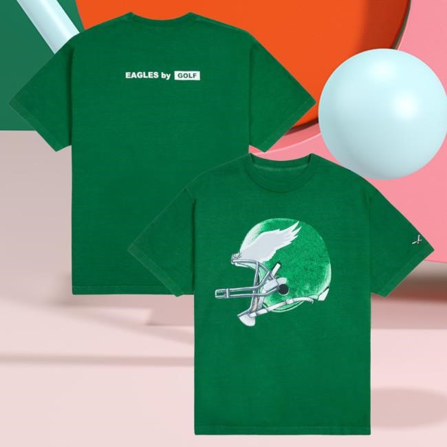 Official Golf Wang Merch Eagles Helmet Shirts by Golf Wang x NFL