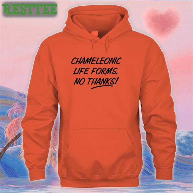 Chameleonic Life Forms No Thanks T Shirt White