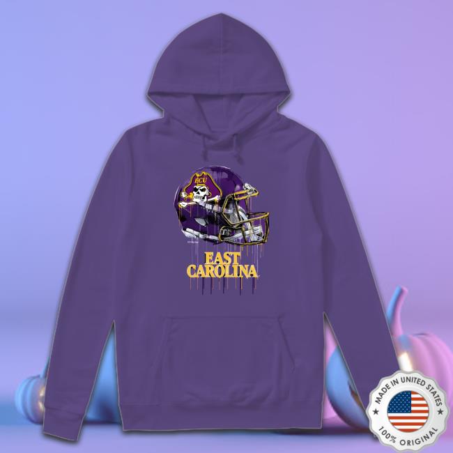 East Carolina Pirates Original Dripping Football Helmet Shirt Official East Carolina Pirates Original Dripping Football Helmet T-Shirt