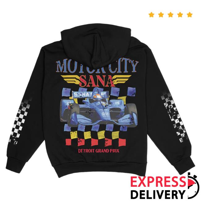 Official Sana Detroit Red Wings Sana Detroit Motor City Racing Pullover Hoodie - Black