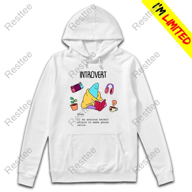 Official Buzzfeed Shop The Land Of Boggs Introvert An Anxious Hermit Afraid To Make Phone Call Tee Shirt
