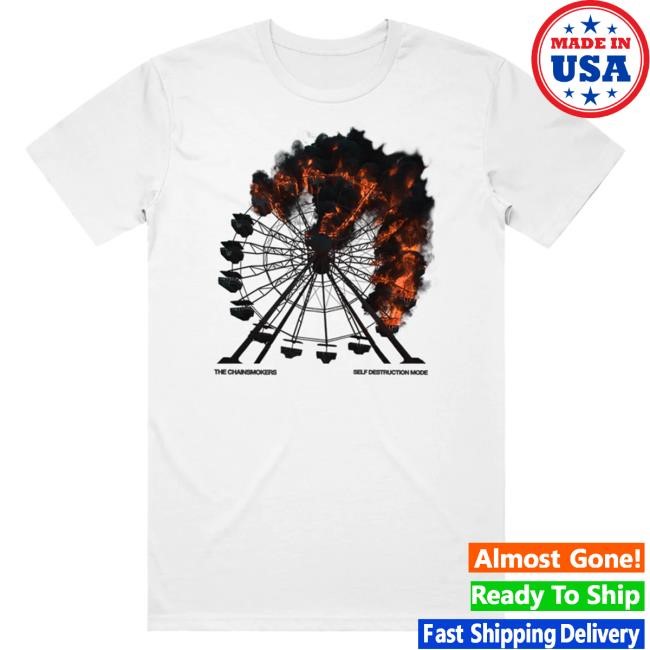 Official The Chainsmokers Merch The Chainsmokers Flaming Ferris Wheel Shirt