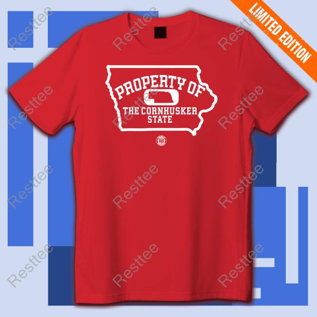 Bbb Printing Shop Official Property Of The Cornhusker State Long Sleeve T Shirt