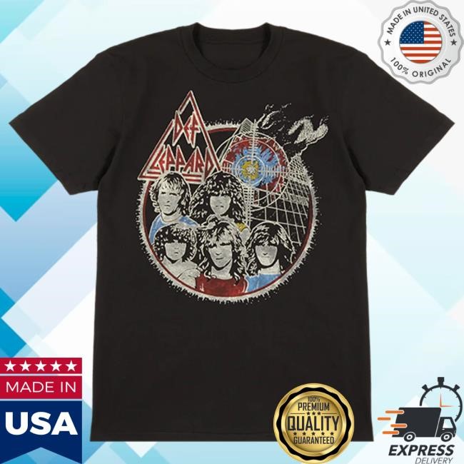 Official Def Leppard Pyro Bullseye Us Tour 1983 Shirt