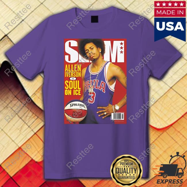 Jason Kelce's Mitchell Ness Allen Iverson Slam Magazine Long Sleeve Tee