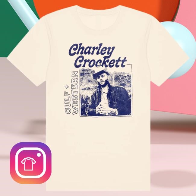 Official Gulf & Western Natural Tee by Charley Crockett | Minimal Print