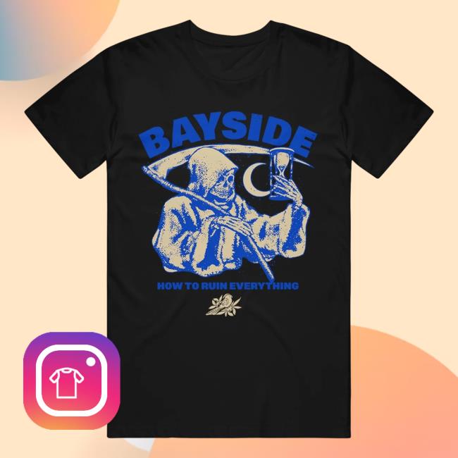 Official Bayside Merch Ruin Everything Black Tee