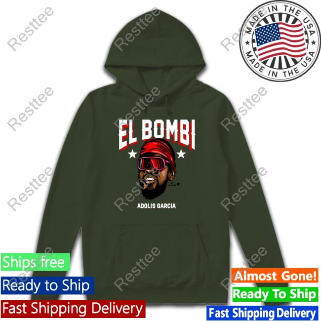 Official BreakingT Adolis García: El Bombi Long Sleeve Tee Bob Sturm Adolis García: El Bombi T-Shirt BreakingT