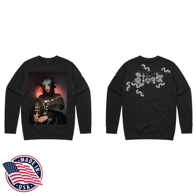 Fossora Merch – Black Pullover Sweatshirt Björk Official Store