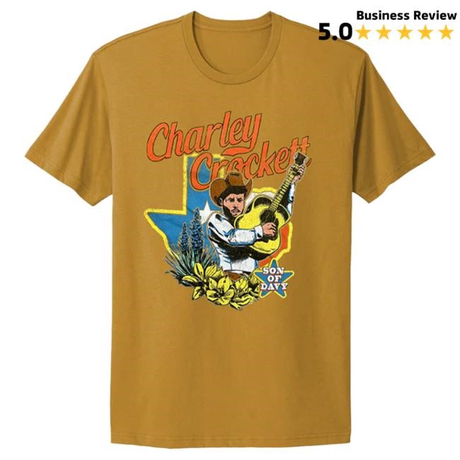 Charley Crockett Gold Bluebonnet Tee | Graphic Artwork Drop