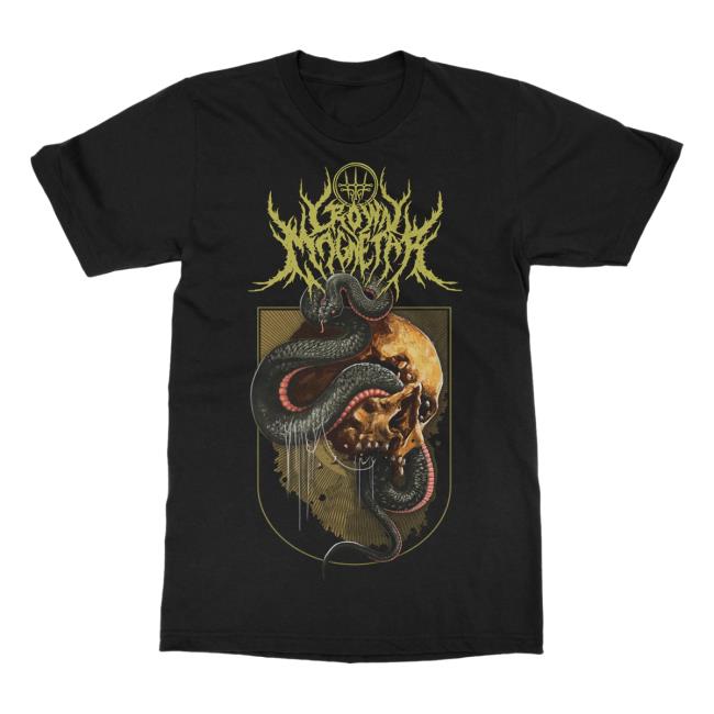 Official Indie Merch Store Shop Crown Magnetar "Snake Skull" Popover Shirt IndieMerchStore