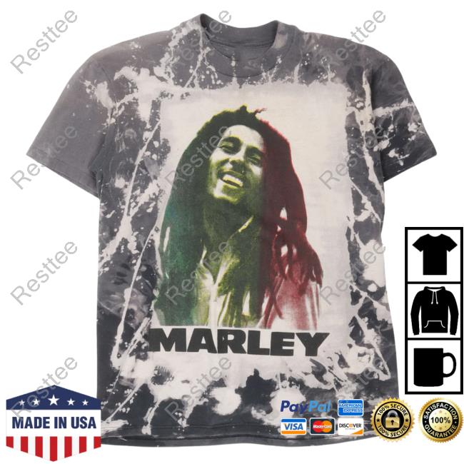 Official Justin Reed Vintage Bob Marley Tie Dye Top Shirt Justinreed