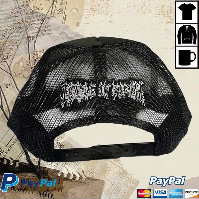 Cradle Of Filth - Dragon Sigil Trucker Cap Official Night Shift Merch Store Cradle Of Filth - Dragon Sigil Trucker Cap Nightshift Merch
