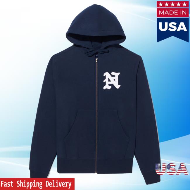 Official Noah Merch Store Split Sweatshirt Navy Noah Clothing Shop Apparel