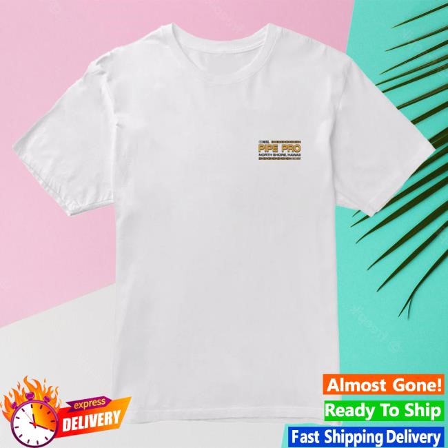 Official Wsl Store World Surf League 2025 Pipe Pro Tee Stacked Tshirt White
