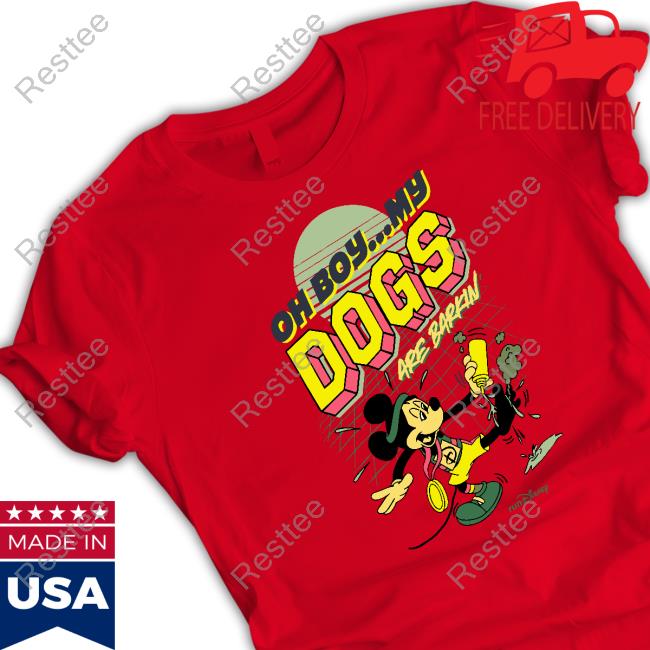 Oh Boy My Dogs Are Barking Long Sleeve Tee Krista Oh Boy My Dogs Are Barking Tee Shirts RunDisney Expo Mickey
