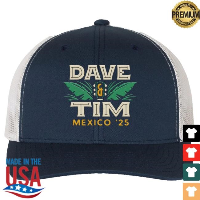 Official Dave Matthews Band Merch Store Mexico '25 Trucker Cap Official Dave Matthews Band Merch Store Mexico '25 Trucker Cap