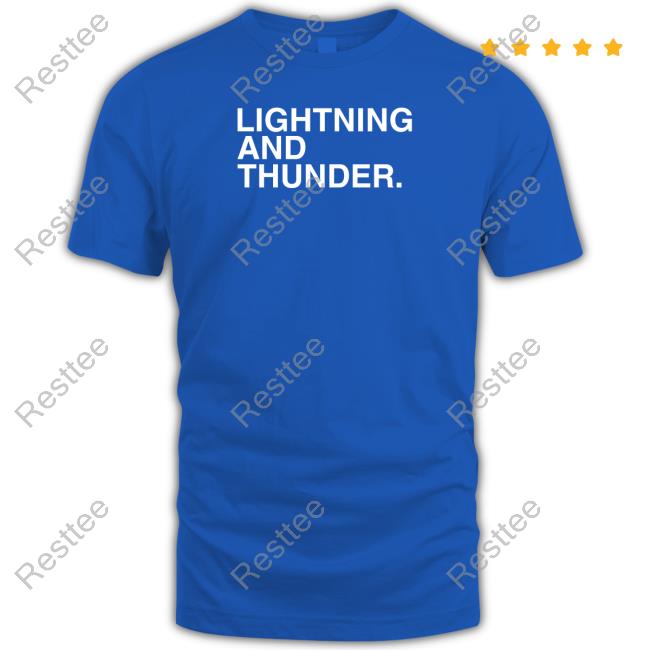 Official Obvious Shirts Lightning And Thunder Hoodie