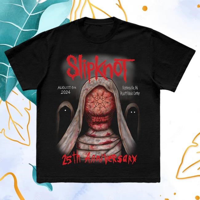 Official Slipknot Merch Store 2024 Tour Noblesville Shirt New Slipknot Clothing Shop