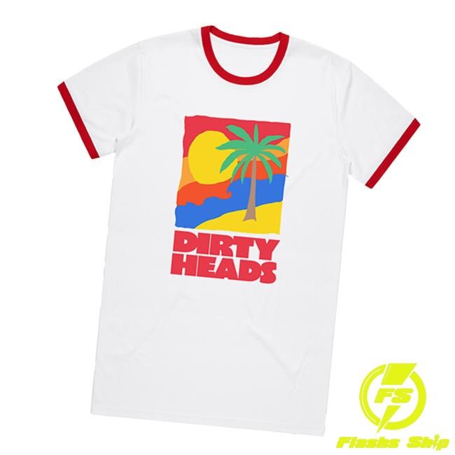Palm Ringer Tees - Dirty Heads Store Merch | Dirtyheads Clothing Apparel Palm Ringer Short Sleeve Shirt - Dirty Heads Store Merch | Dirtyheads Clothing Apparel