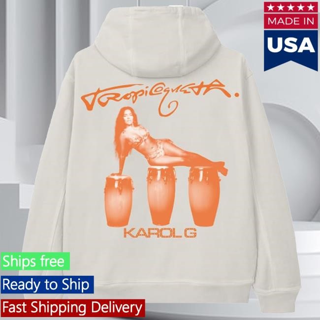 Karol G Official Tropioqueta Merch Congas Attractive Hoodie Karol G Official Tropioqueta Merch Congas Popover Hoodie