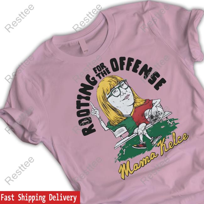 Official Homage Merch Mama Kelce Rooting For The Offense Shirt