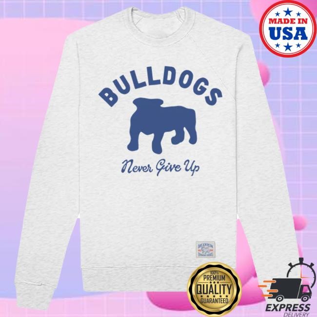 Duke And Winston Bulldogs Never Give Up Tee (Vintage Navy) for Daily Wear Bulldogs Never Give Up Tee (Vintage Navy) Duke & Winston Heritage Attitude