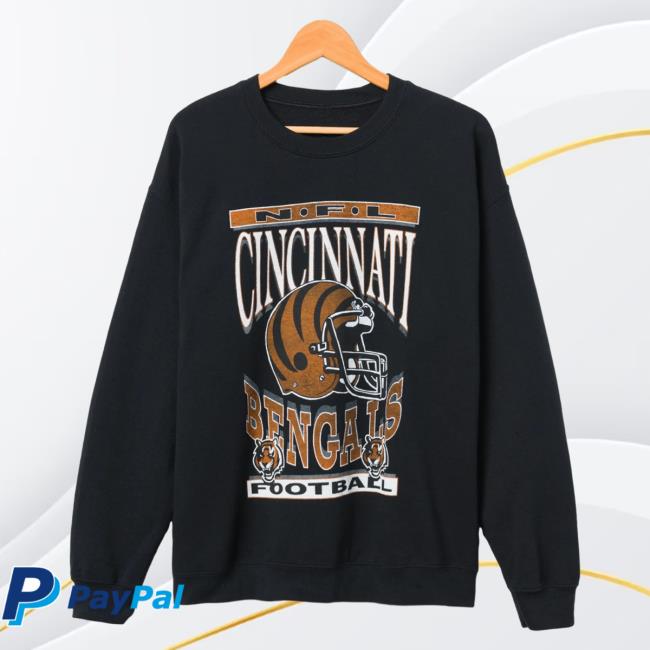 Official Junk Food Apparel Clothing Store Shop Junkfoodclothing Cincinnati Bengals Football Helmet Flea Market Pullover Sweatshirt