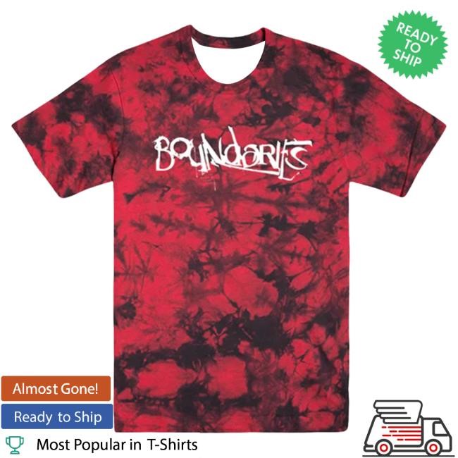 Official Boundaries Merch Store Boundaries CT Logo Tie Dye Tee (Red)