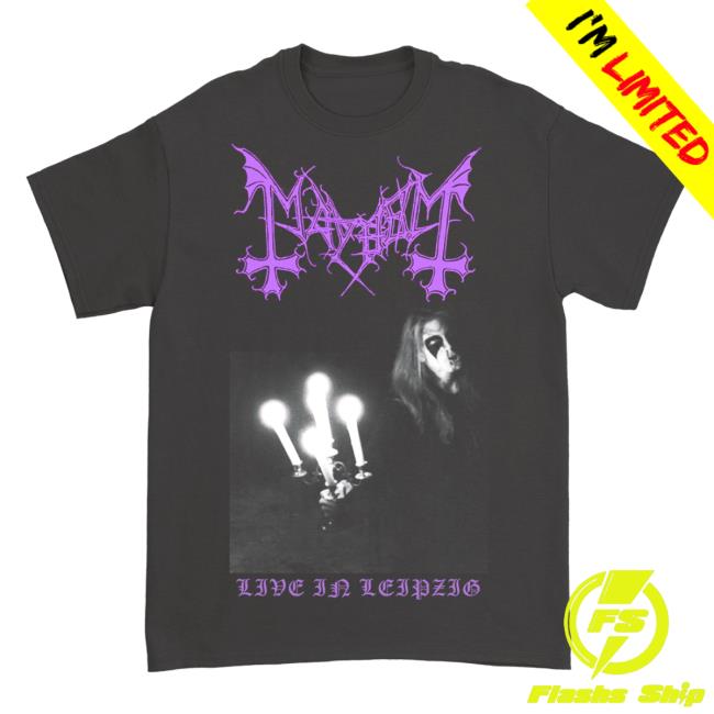 Mayhem Kings Road Store Shop Merch Mayhem Live In Leipzig Pepper Top Shirt
