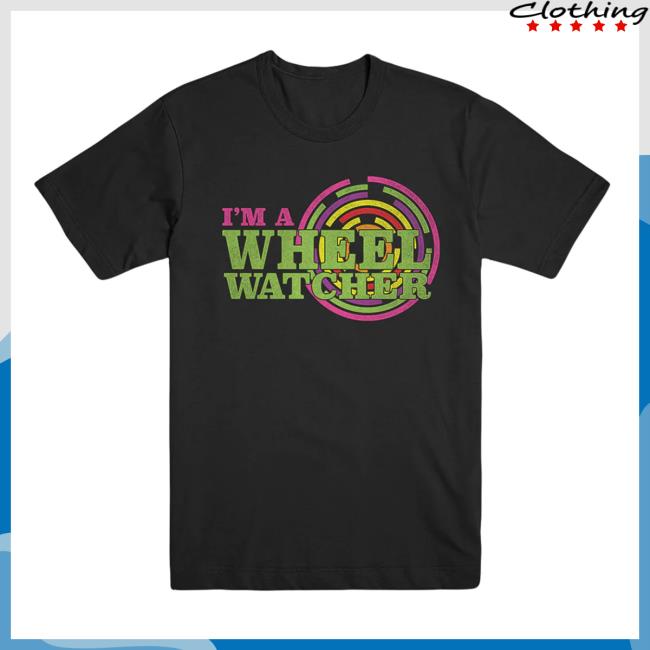 Official Wheel Of Fortune Merchandise I'm A Wheel Watcher Black T Shirts