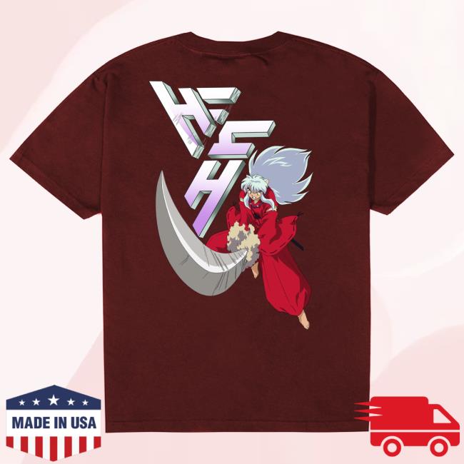 Official Hypland Clothing Merch Store Hypland Inuyasha Slice Logo Popover Shirt (Maroon)