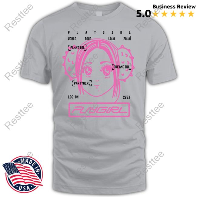 Playgirl Merch World Tour Lolo Zouaï 2023 Shirt Playgirl World Tour Lolo Zouaï 2023 T Shirt