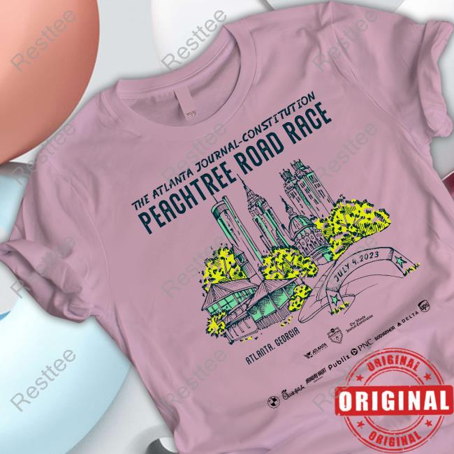 2023 AJC Peachtree Road Race T-Shirt The Atlanta Journal Constitution 2023 Long Sleeve T-Shirt