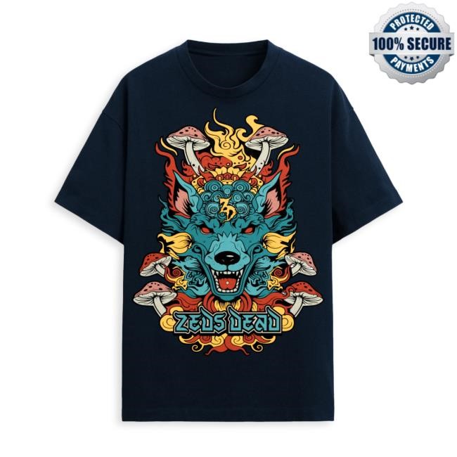 ZEDS DEAD - Dawns Highway Navy New Shirt Zeds Dead Merch