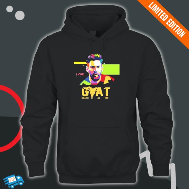 The Goat Lionel Messi Champions World Cup Qatar 2022 Hooded Sweatshirt Official The Goat Lionel Messi Champions World Cup Qatar 2022 Hooded Sweatshirt