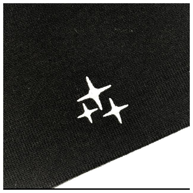 Drama Call Black 3Sta Skully Beanie Drama Call Black 3Sta Skully Beanie
