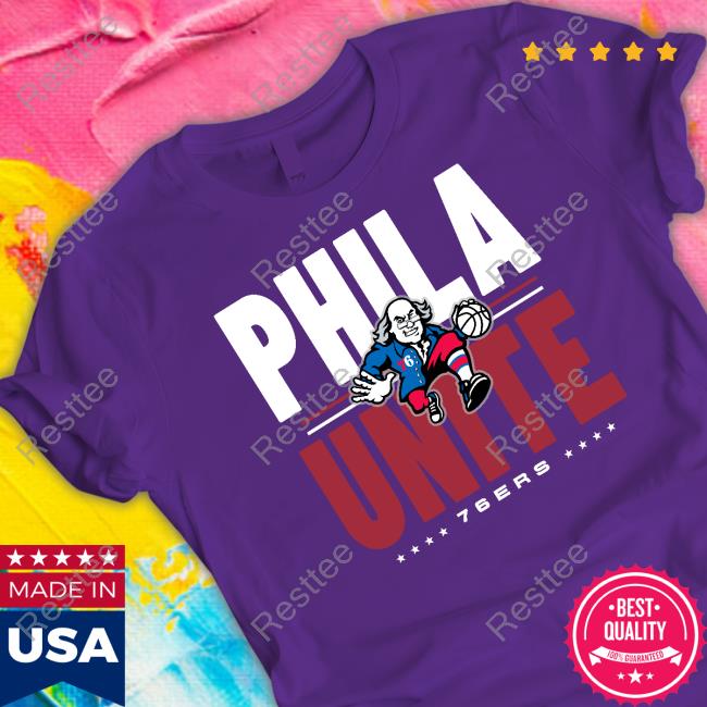 Official Nba Fanatics Philadelphia Unite 76ers Announcer Long Sleeve Tee