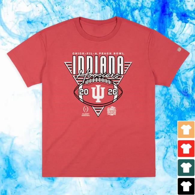 Semi-Final Victory Indiana Hoosiers 2026 Peach Bowl Tee Homefield Undefeated Indiana Hoosiers Peach Bowl Champs Tee Homefield