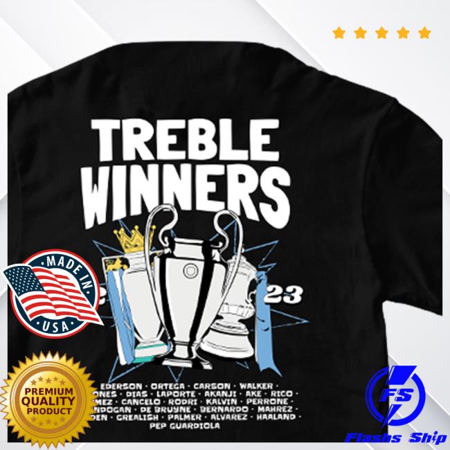 Official Man City Store Merch Shop Manchester City Treble Winners Squad List Classic T Shirt Official Man City Store Merch Shop Manchester City Treble Winners Squad List Shirt