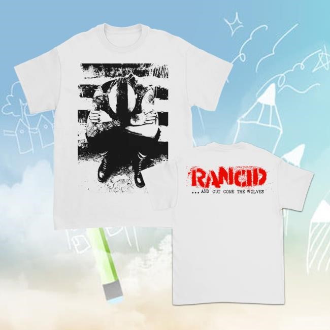And Out Come The Wolves Boxed New Shirt (White) – Rancid Store US