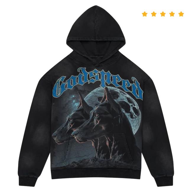 Official Godspeed Nyc Clothing Merch F.T.D Hoodie (Black Wash)