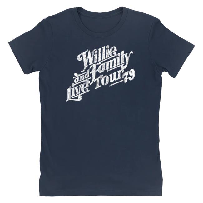 Official Willie Nelson Merch Store Willie And Family Live Tour '79 Ladies New Shirt Willie Nelson Apparel Clothing Shop WillieNelson