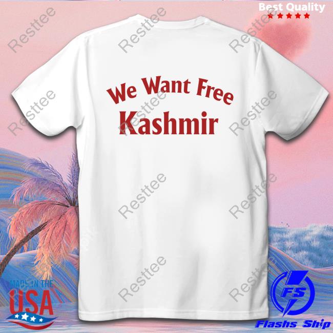 We Want Free Kashmir TShirts Melbourne Stadium